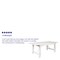 Flash Furniture Rectangle 40.25 W, 84 L, 30 H, Pine Wood, Steel, Wood Grain XA-F-84X40-WH-GG - alternate 10